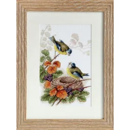 Vögel im Nest SB215