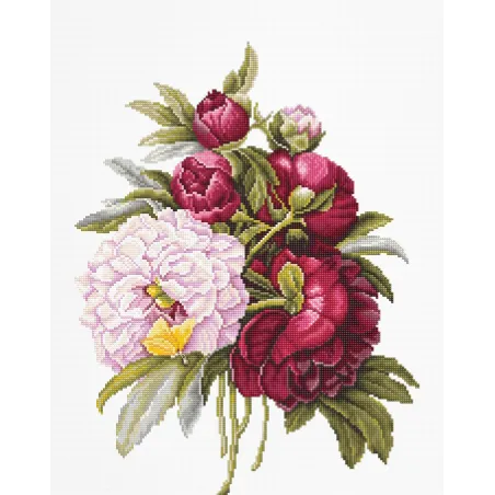 Blumenstrauß mit Pfingstrosen SB2354