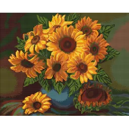 (Discontinué) Vase avec tournesols SB440