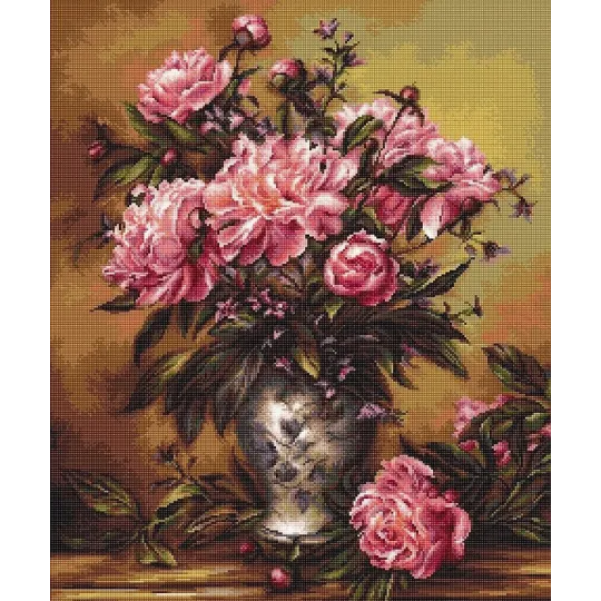 Vase of Peonies SB543