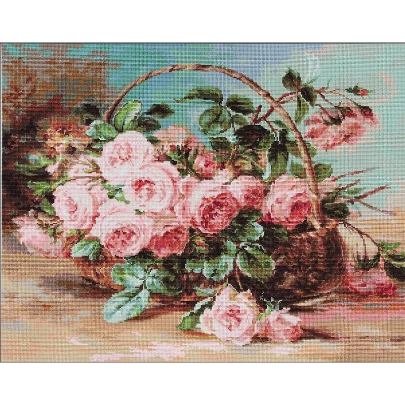 Panier de roses SB547