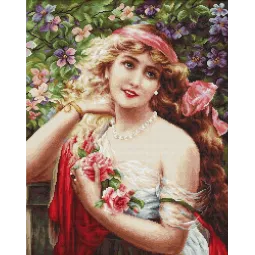 Jeune femme aux roses SB549