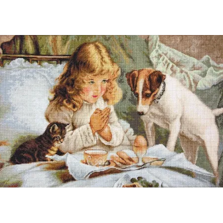 Counted cross stitch kit Prayer 46.5x31 cm SB557