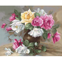 Vase mit Rosen SB587