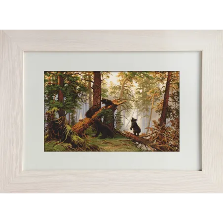 Set "Kreuzstich-Set "Morgen im Kiefernwald" SG452