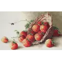 Kit Petit Point "Panier de fraises" SG497