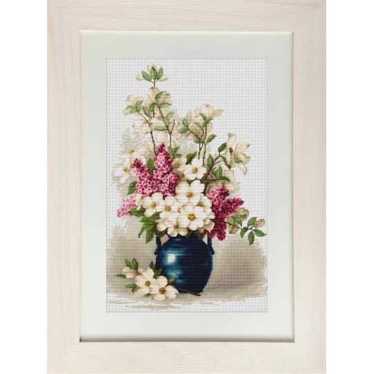 Kit Petit Point "Lilas et jasmin" SG514