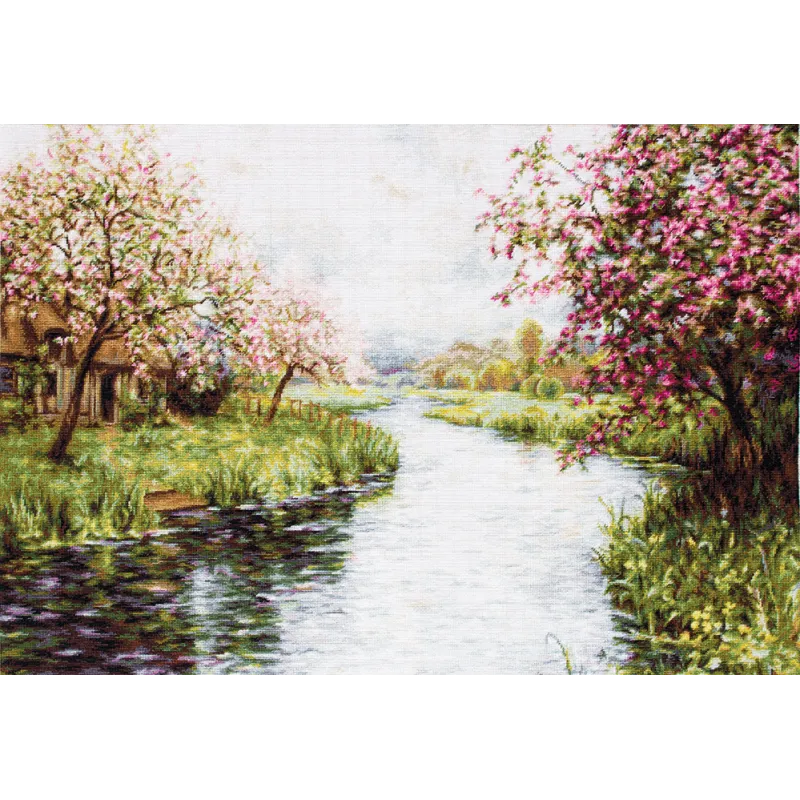 Petit Point Kit "Paysage de Printemps" SG545