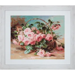 Kit Petit Point "Panier de Roses" SG547