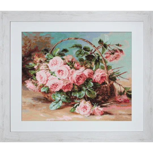 Kit Petit Point "Panier de Roses" SG547