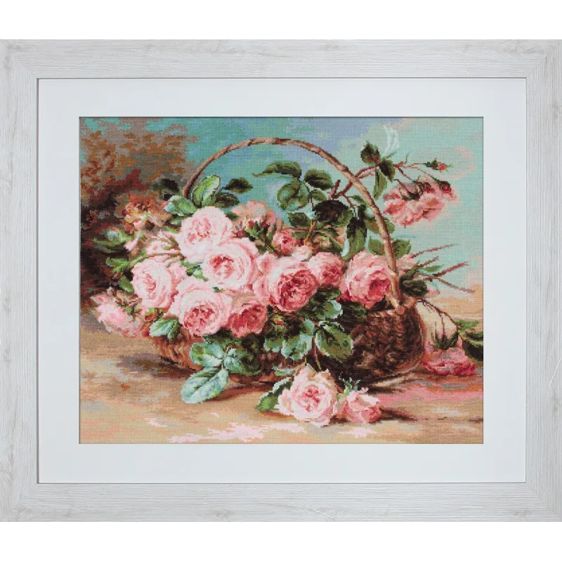 Kit Petit Point "Panier de Roses" SG547
