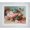 Petit Point Stickset "Rosenkorb" SG547