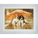 Kit Petit Point "Couple sous un parapluie" SG550