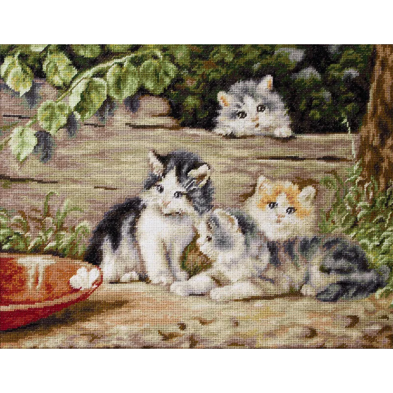 Kit Point de croix "Les Chats" SG556