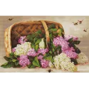 Basket of lilacs SB501