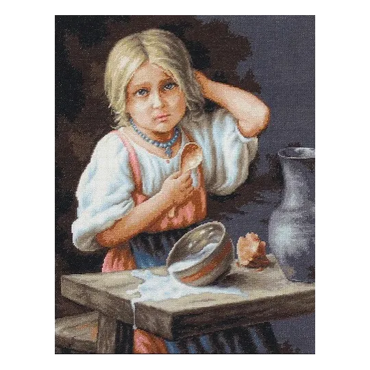 Gezählter Kreuzstichpackung Bäuerin 34x44 cm SB515