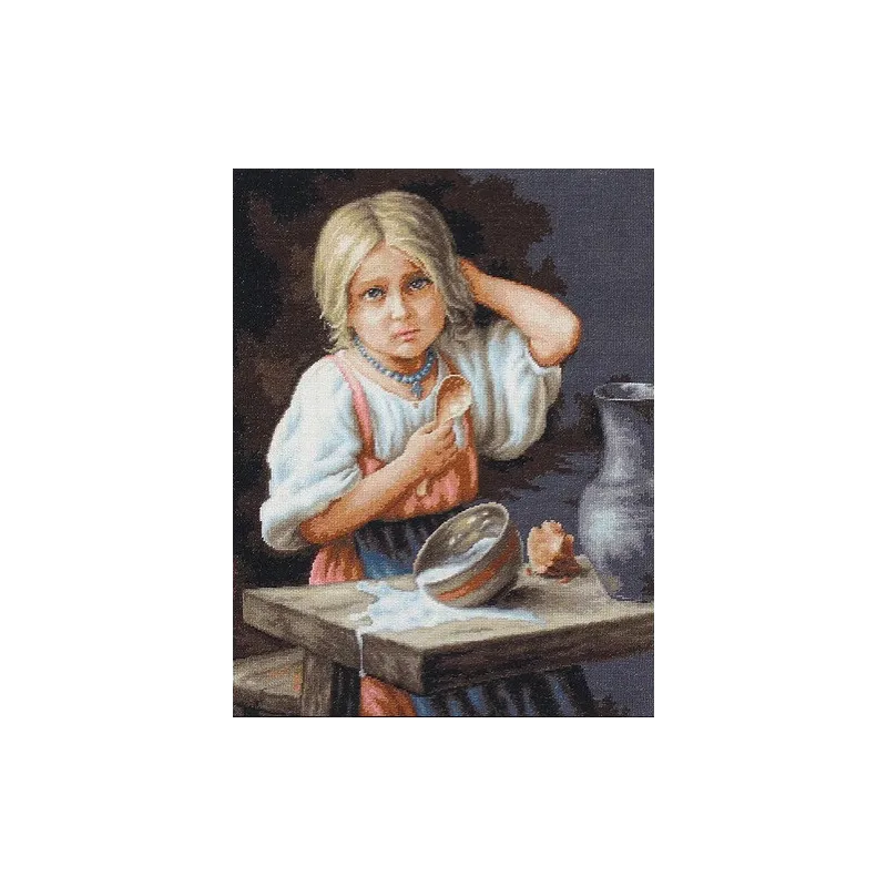 Gezählter Kreuzstichpackung Bäuerin 34x44 cm SB515