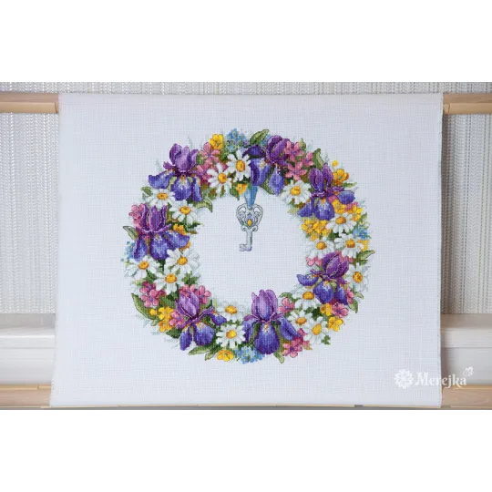 Wreath with Irises SK108