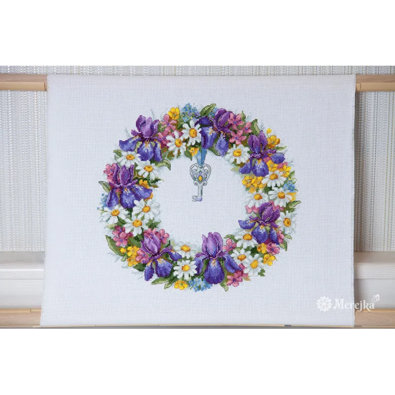 Wreath with Irises SK108