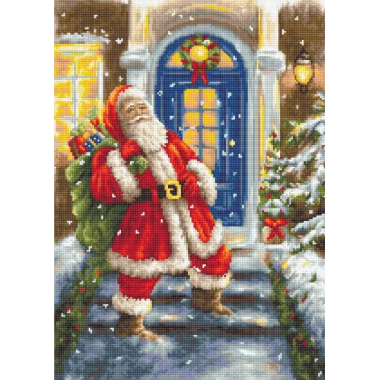 (Arrêté) Kit de petit point "Père Noël" SG563