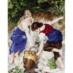 Petit Point Kit "At the Fountain" SG564