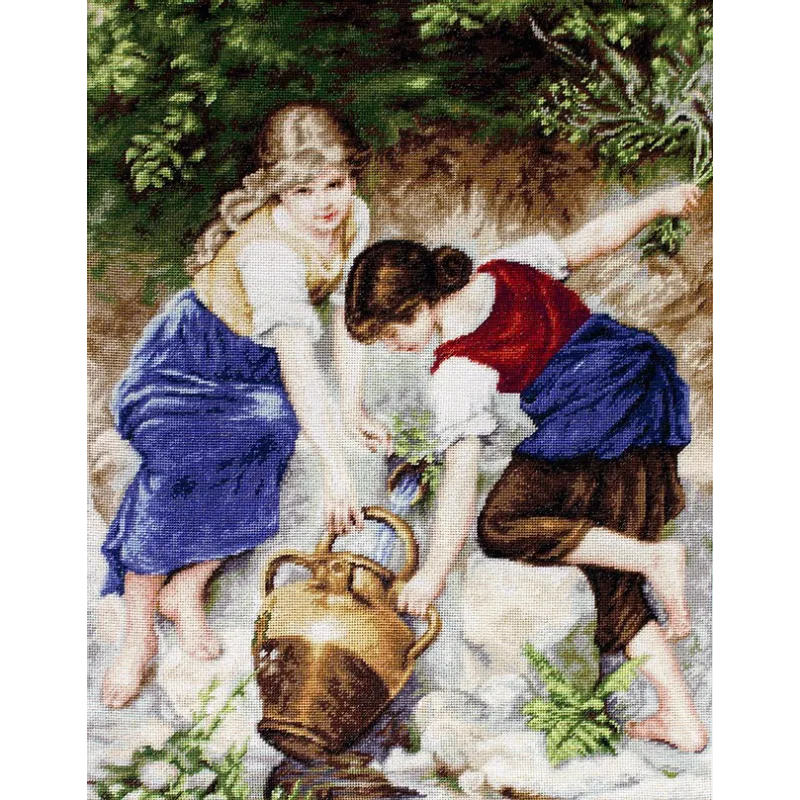 Petit Point Kit "At the Fountain" SG564