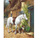 Petit Point Kit "Au Bord du Cottage" SG572