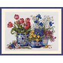 (Discontinued) Spring Garden in Blue SK195