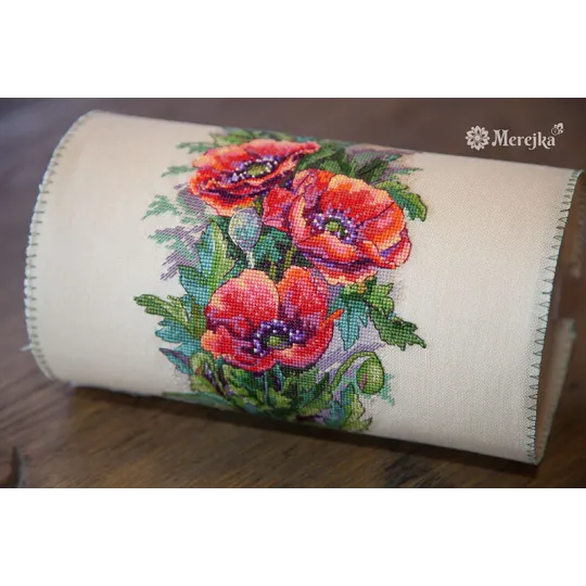 Vintage Poppies (Cappucino AIDA) SK81A