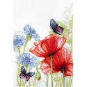 Coquelicots et papillons SBU4018