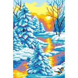 Coucher de soleil d'hiver SKN-421