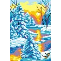 Coucher de soleil d'hiver SKN-421