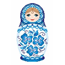 Matryoshka. Peinture Gzhel SKN-454