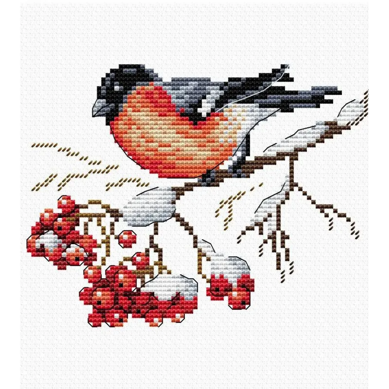 Auf dem schneebedeckten Zweig SM-056 (D)