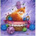 Chat dans des boules de fil SNV-749