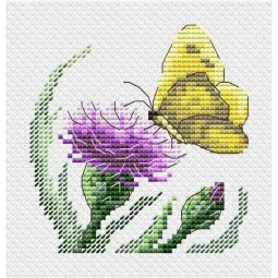 Butterfly and burdock SM-623