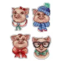 Petits cochons adorables. Aimants SR-279