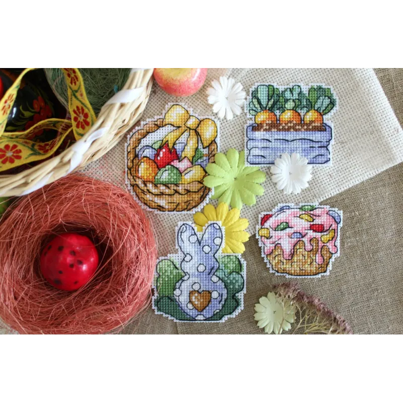 Rabbit and carrots. Magnets SR-499 (ES)