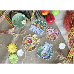 Rabbit and carrots. Magnets SR-499 (ES)