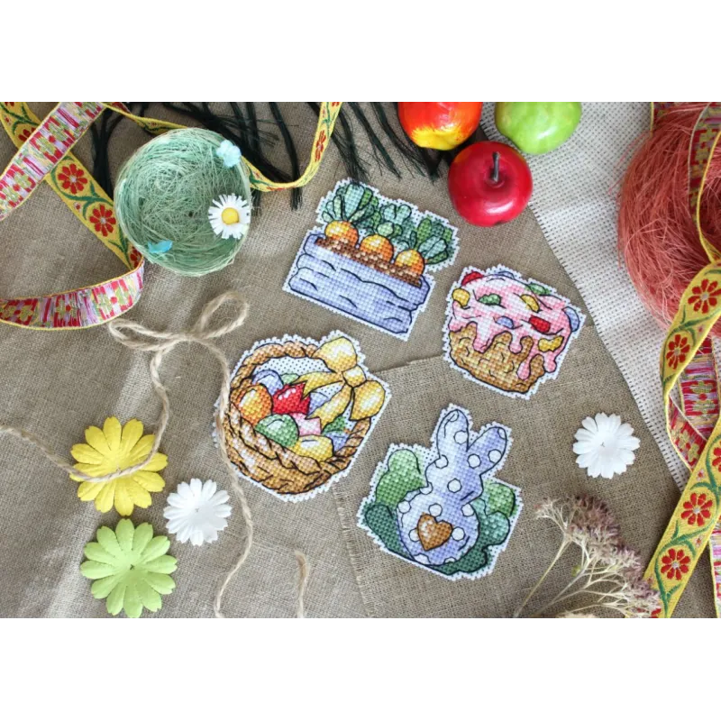 Rabbit and carrots. Magnets SR-499 (ES)