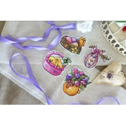 Hühner und Weide. Magnete SR-572