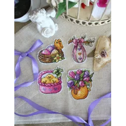 Hühner und Weide. Magnete SR-572