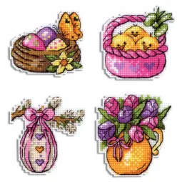 Chickens and willow. Magnets SR-572