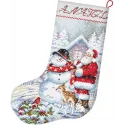 Snowman and Santa Stocking SLETIL8016