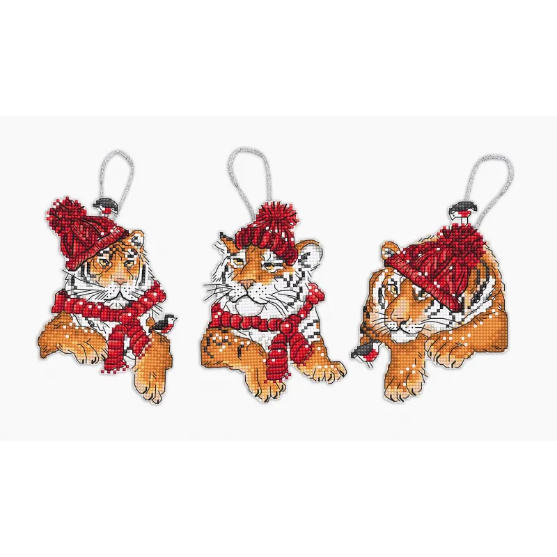 Christmas Tigers Toys kit of 3 pieces SLETIL8017