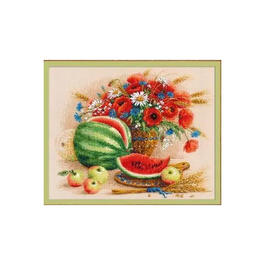 Riolis Kreuzstich-Set Stillleben mit Wassermelone SR100/060