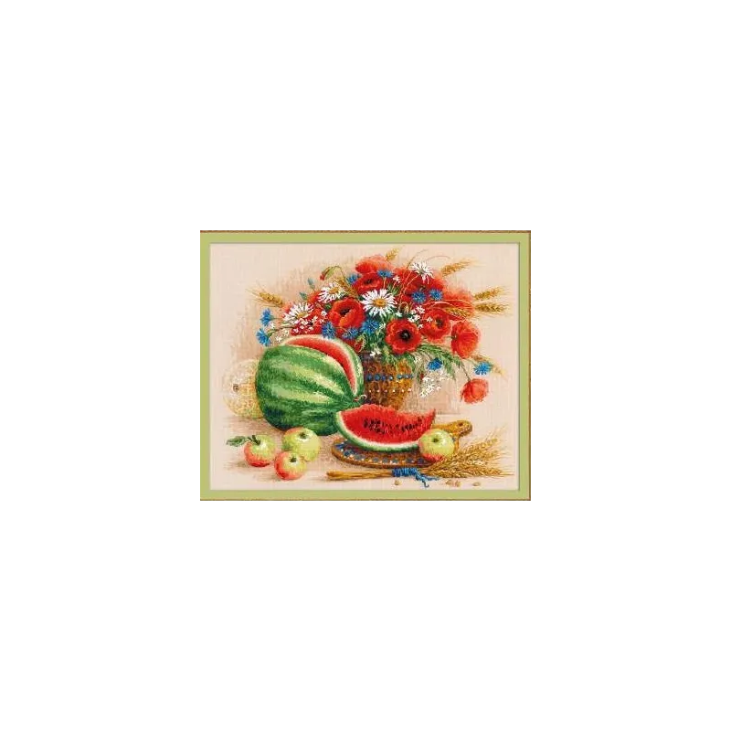 Riolis Kreuzstich-Set Stillleben mit Wassermelone SR100/060