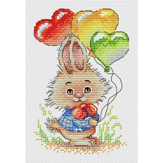 Lapin avec des ballons SM-556