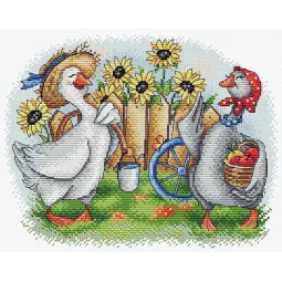 Two cheerful geese SM-567