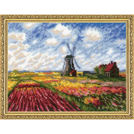 Champs de tulipes d'après le tableau de C. Monet 1643